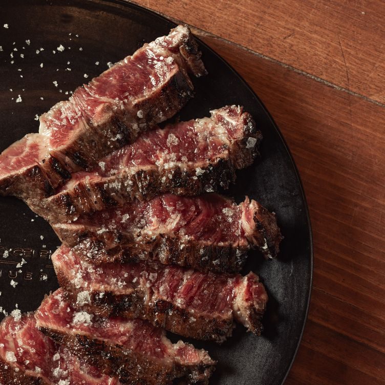 Tagliata alla brace con fior di sale
